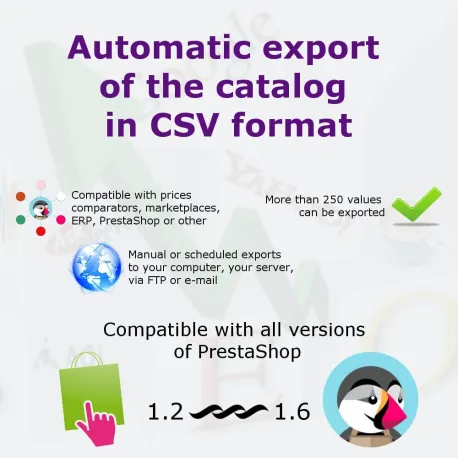 PrestaShop CSV export for your catalog