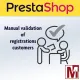 PrestaShop module for manual validation of B2B customer registrations