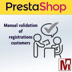 PrestaShop module for manual validation of B2B customer registrations